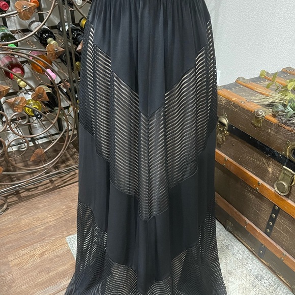 Apt. 9 Black Sheer Maxi Dress - Picture 3 of 11